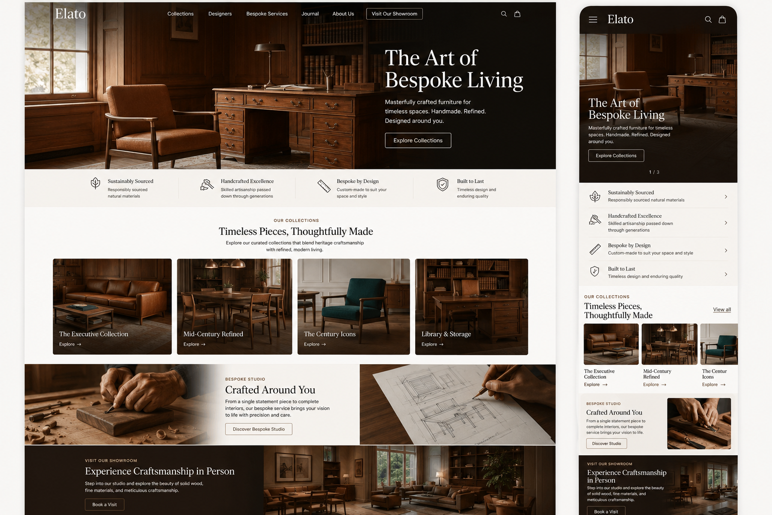 Elato — Bespoke Studio storefront built by appwharf commerce